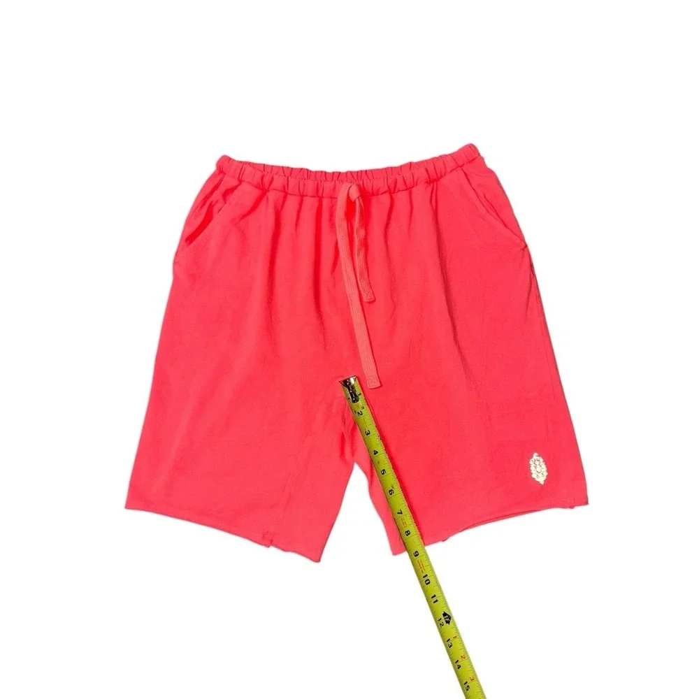 Free People Movement Hot Shot Easy Long Sleeve Set Neon‎ Coral (Top S/Shorts M)
